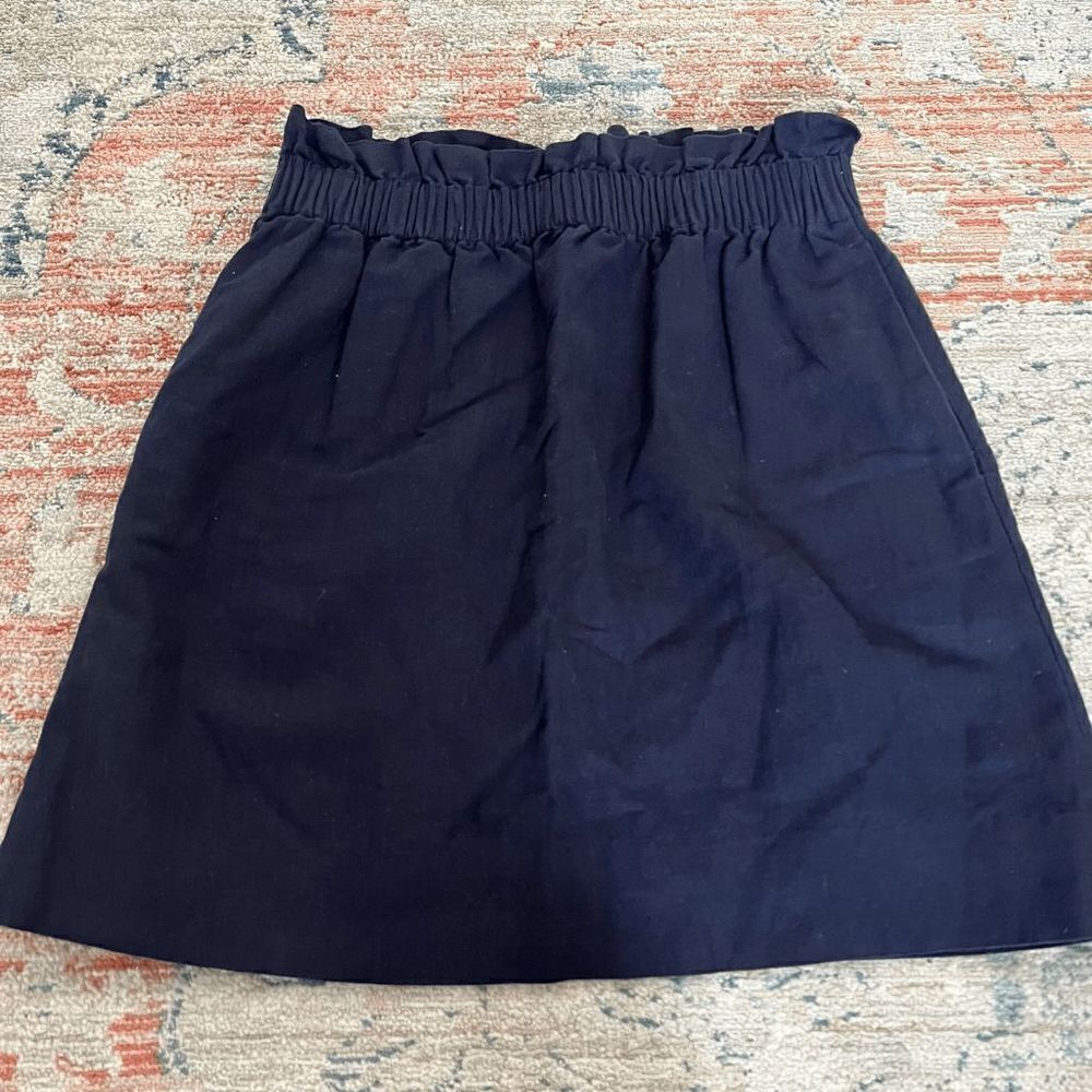 J. Crew Navy Blue Sidewalk Skirt